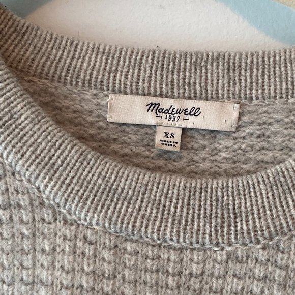 MADEWELL Gridstitch Pullover Sweater XS - Picture 6 of 15